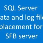 SQL Server data and log file placement for SFB server