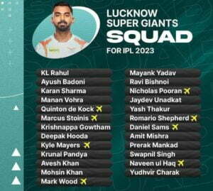 LSG 2023 Lucknow Super Giants