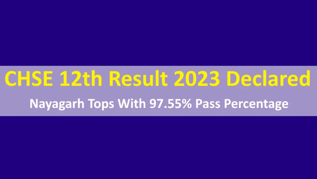 CHSE 12th Result 2023