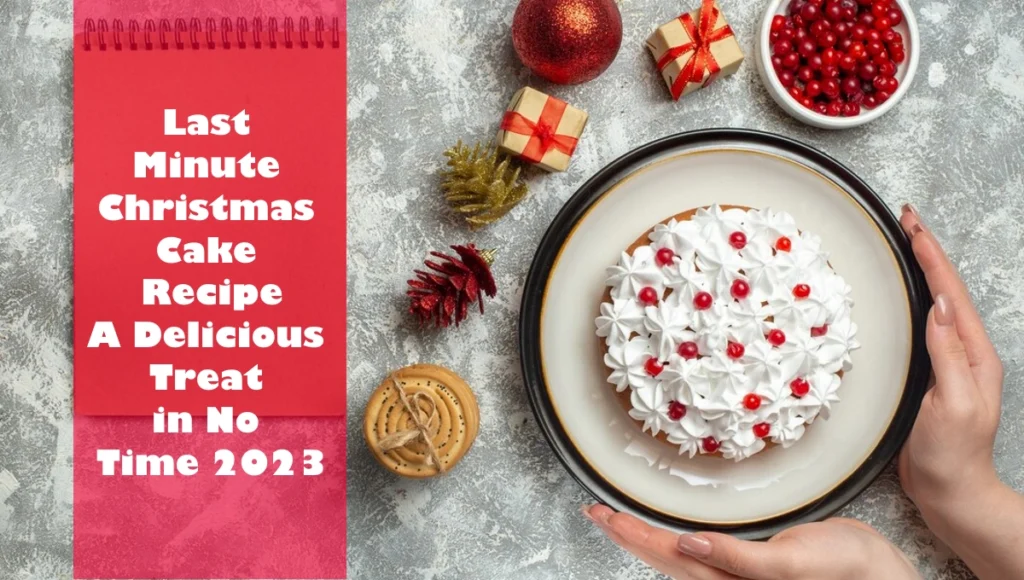 Last Minute Christmas Cake Recipe