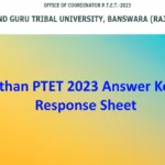 Rajasthan PTET 2023 Answer Key PDF