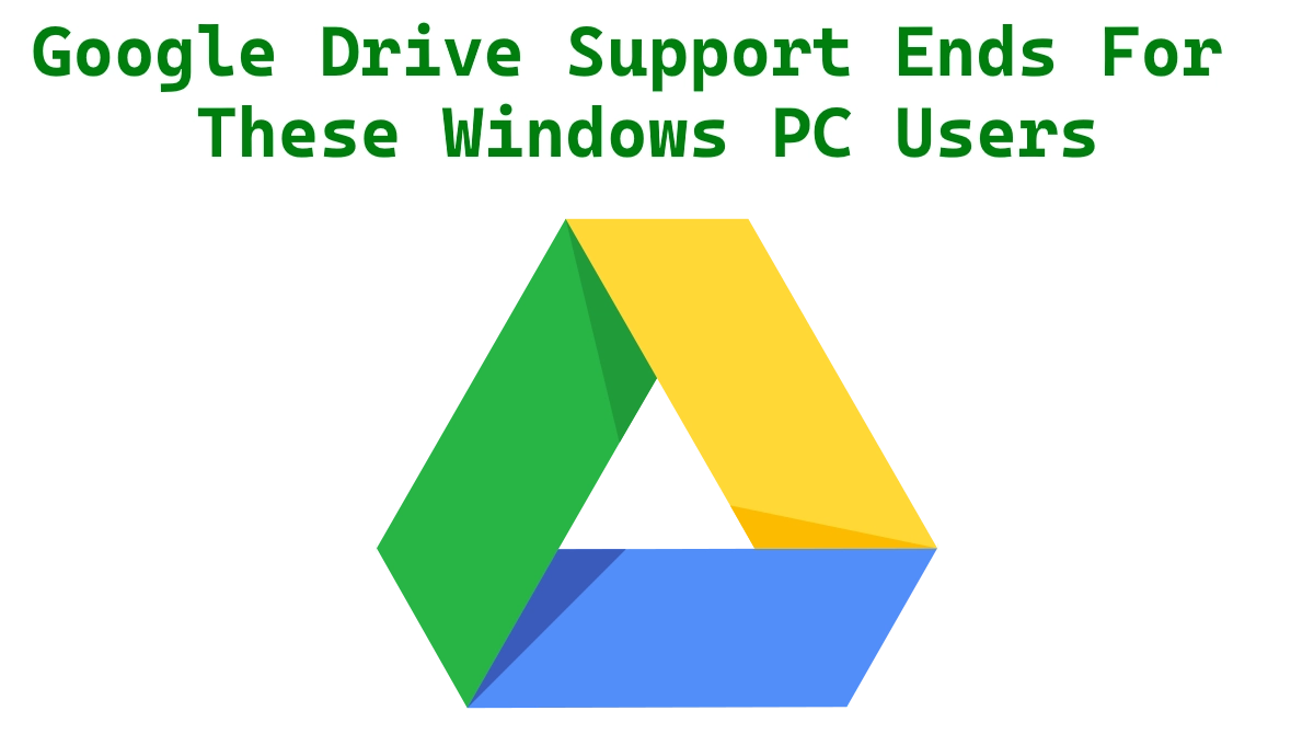 Google Drive Support Ends