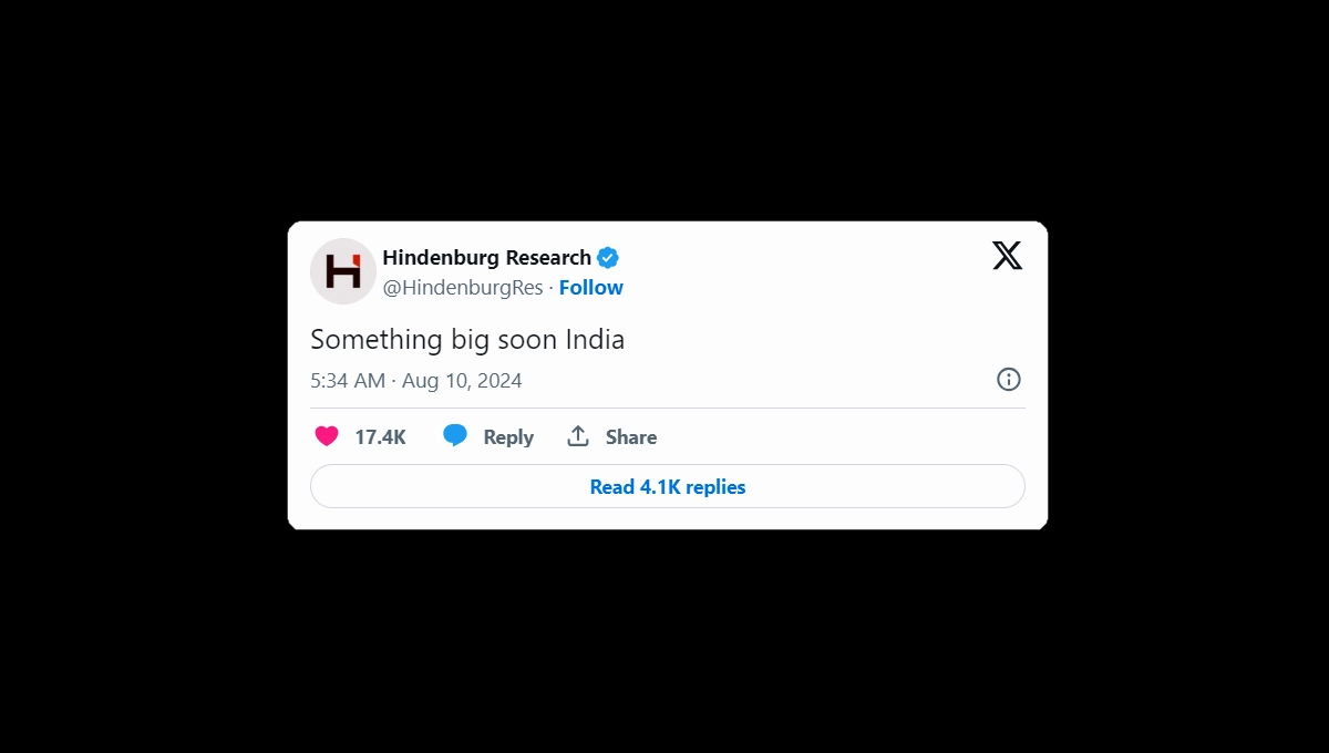 Hindenburg Research Latest Tweet