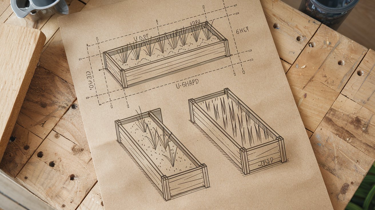 Build a Raised Garden Bed Sketch of different raised garden bed plans