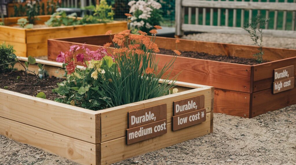 Raised garden bed wood