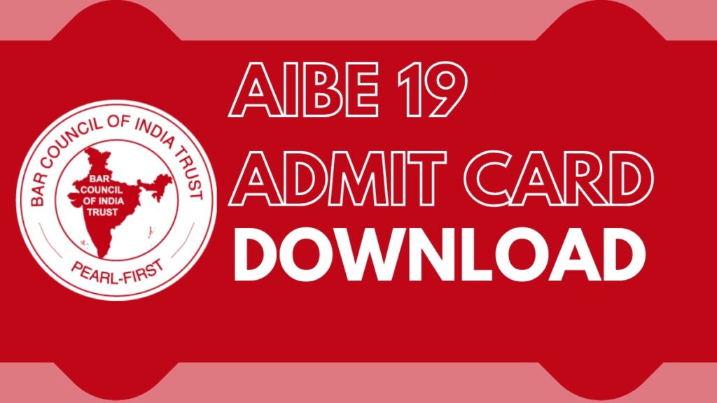 AIBE 19 Admit Card