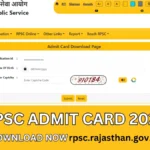 Download RPSC Admit Card 2024