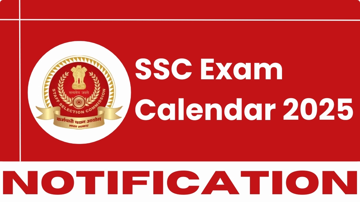 SSC Exam Calendar 2025